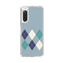 スリムプロテクションケース［ Nordic Argyle - Blue ］