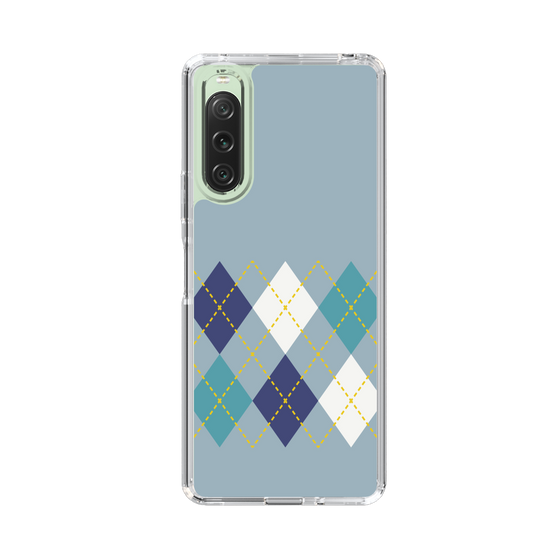 スリムプロテクションケース［ Nordic Argyle - Blue ］