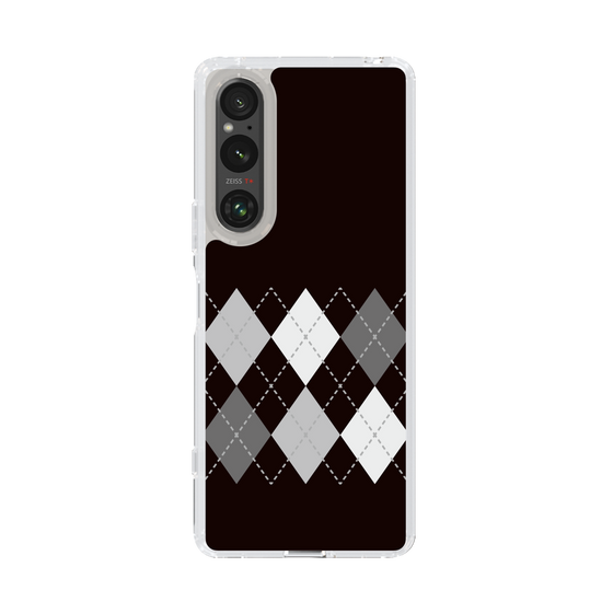スリムプロテクションケース［ Nordic Argyle - Black ］