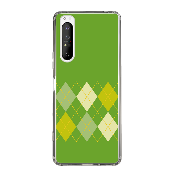 スリムプロテクションケース［ Nordic Argyle - Green ］