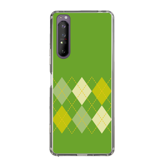 スリムプロテクションケース［ Nordic Argyle - Green ］