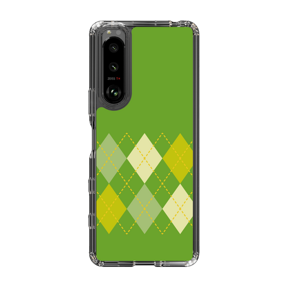 スリムプロテクションケース［ Nordic Argyle - Green ］