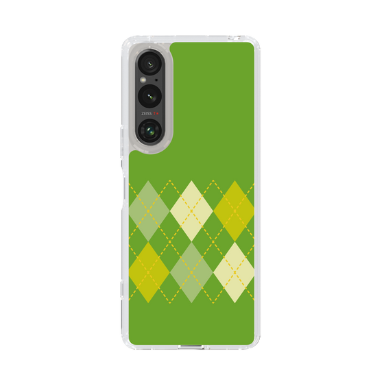 スリムプロテクションケース［ Nordic Argyle - Green ］