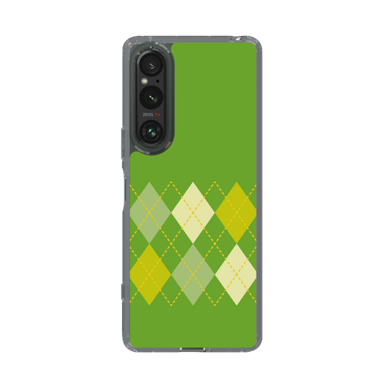 スリムプロテクションケース［ Nordic Argyle - Green ］