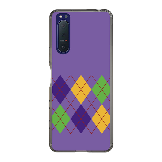 スリムプロテクションケース［ Nordic Argyle - Purple ］