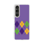 スリムプロテクションケース［ Nordic Argyle - Purple ］