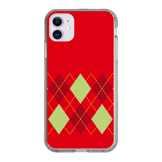 スリムプロテクションケース［ Nordic Argyle - Red ］