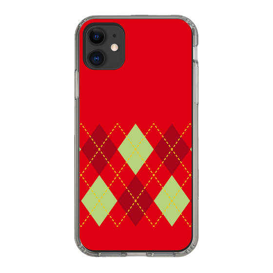 スリムプロテクションケース［ Nordic Argyle - Red ］