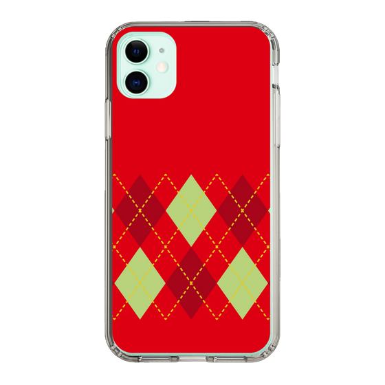 スリムプロテクションケース［ Nordic Argyle - Red ］
