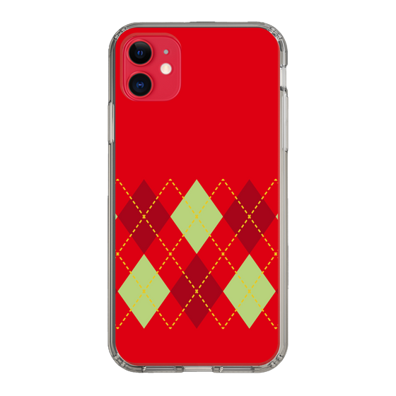 スリムプロテクションケース［ Nordic Argyle - Red ］