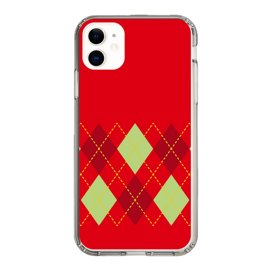 スリムプロテクションケース［ Nordic Argyle - Red ］