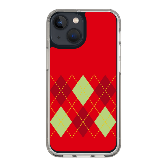 スリムプロテクションケース［ Nordic Argyle - Red ］