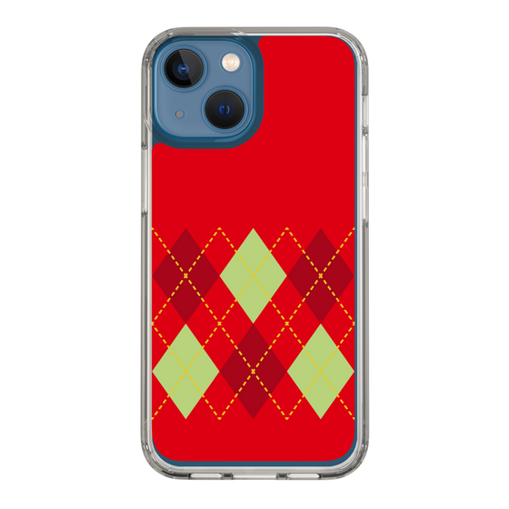 スリムプロテクションケース［ Nordic Argyle - Red ］