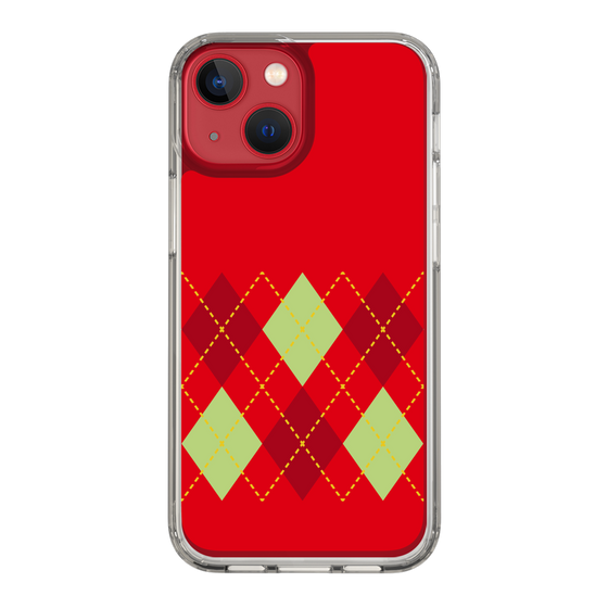 スリムプロテクションケース［ Nordic Argyle - Red ］