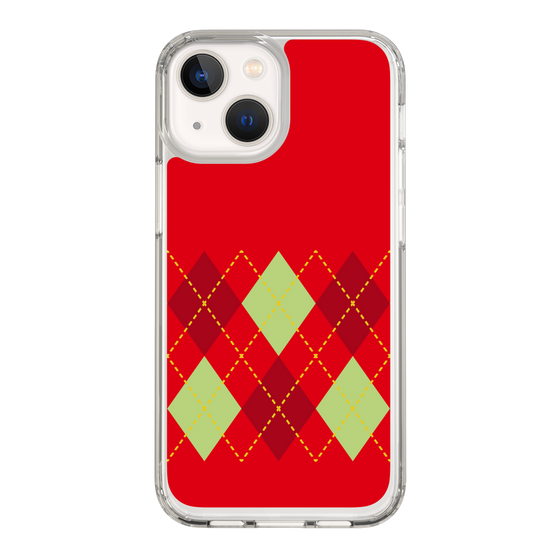 スリムプロテクションケース［ Nordic Argyle - Red ］