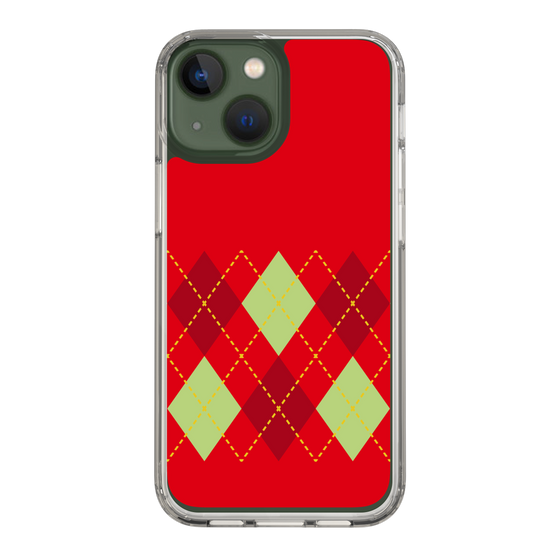 スリムプロテクションケース［ Nordic Argyle - Red ］