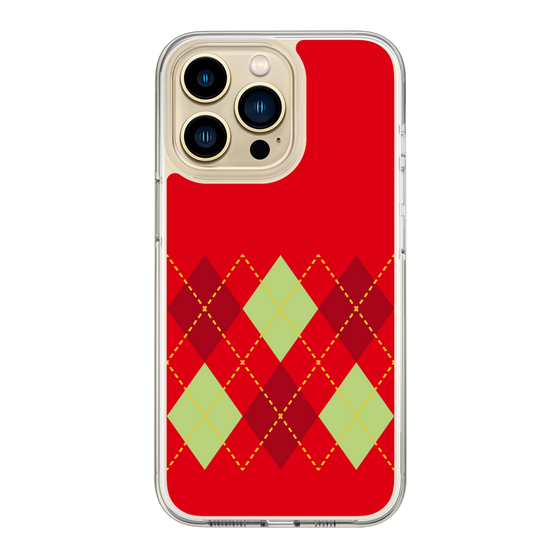 スリムプロテクションケース［ Nordic Argyle - Red ］