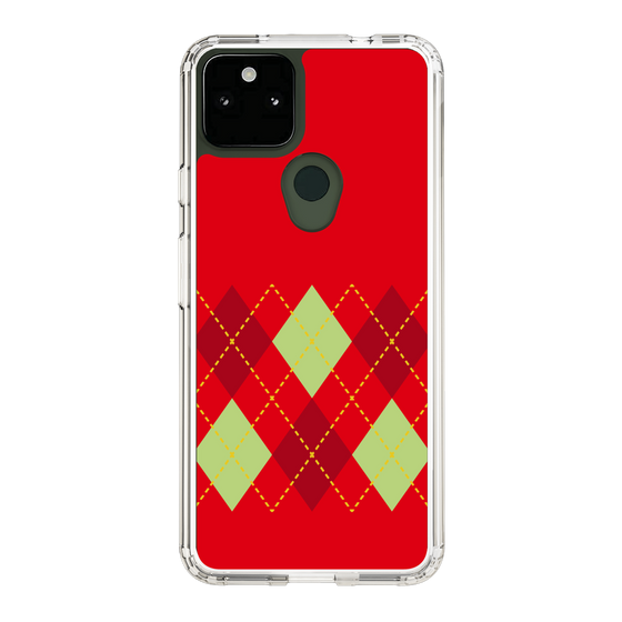 スリムプロテクションケース［ Nordic Argyle - Red ］
