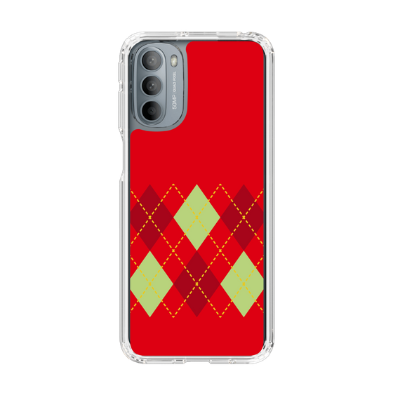スリムプロテクションケース［ Nordic Argyle - Red ］
