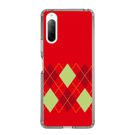 スリムプロテクションケース［ Nordic Argyle - Red ］