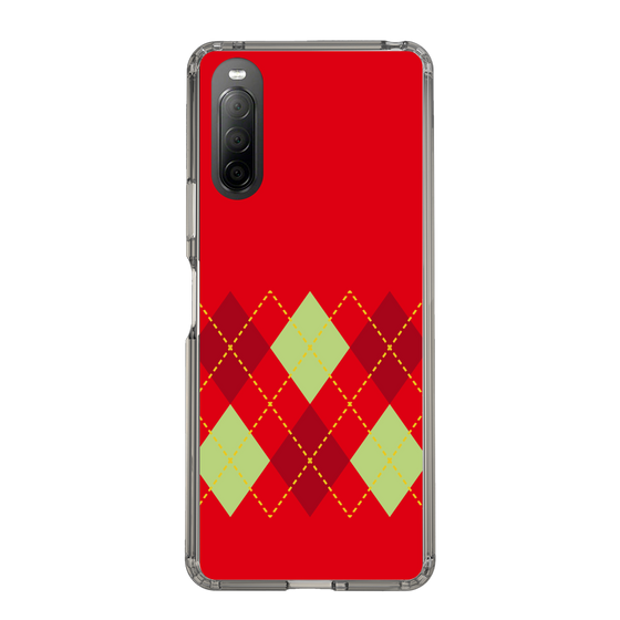 スリムプロテクションケース［ Nordic Argyle - Red ］