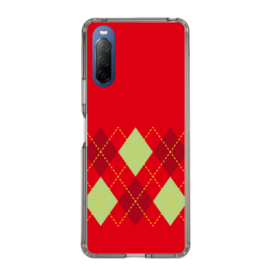 スリムプロテクションケース［ Nordic Argyle - Red ］