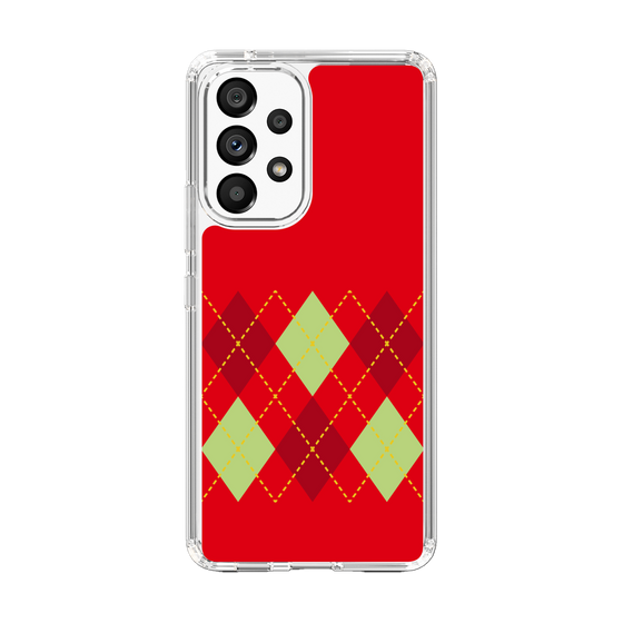 スリムプロテクションケース［ Nordic Argyle - Red ］