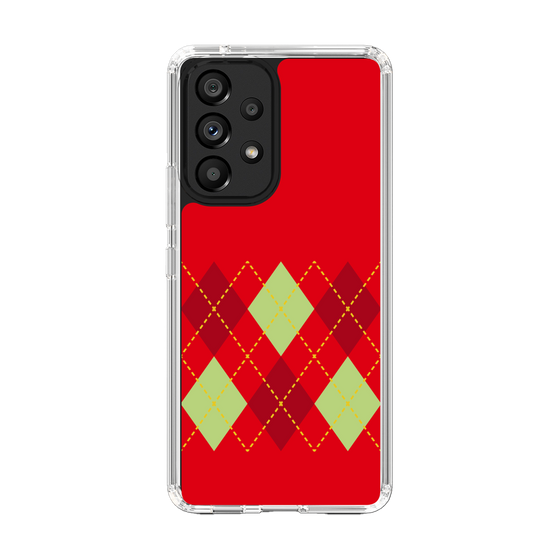 スリムプロテクションケース［ Nordic Argyle - Red ］