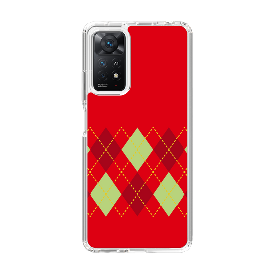 スリムプロテクションケース［ Nordic Argyle - Red ］