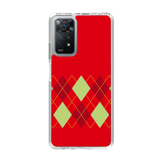 スリムプロテクションケース［ Nordic Argyle - Red ］