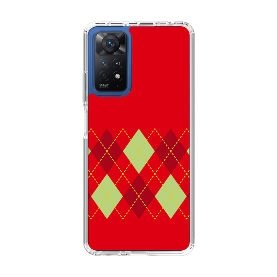 スリムプロテクションケース［ Nordic Argyle - Red ］