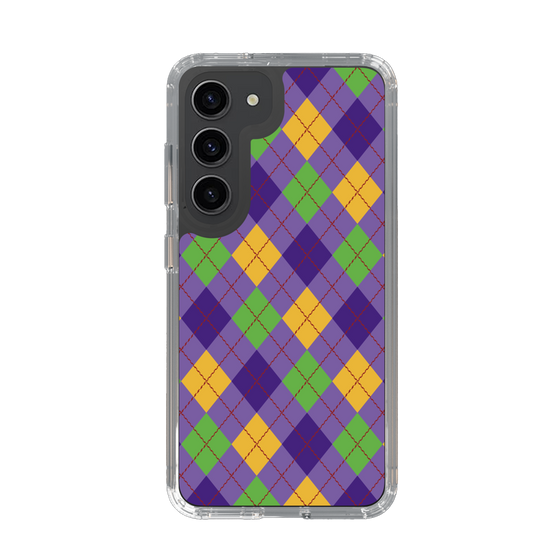 スリムプロテクションケース［ Argyle - Purple ］