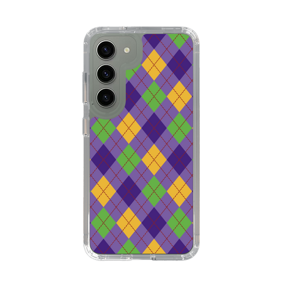 スリムプロテクションケース［ Argyle - Purple ］