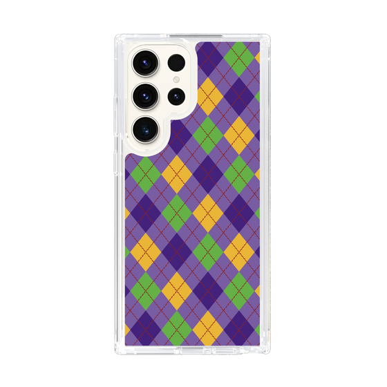 スリムプロテクションケース［ Argyle - Purple ］