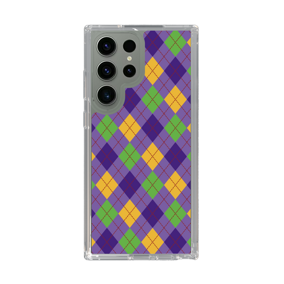 スリムプロテクションケース［ Argyle - Purple ］