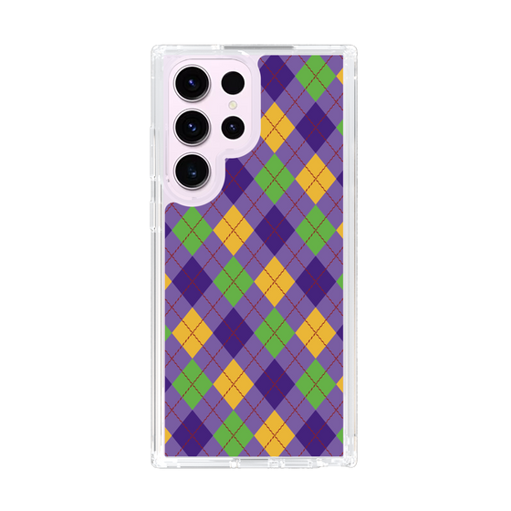 スリムプロテクションケース［ Argyle - Purple ］