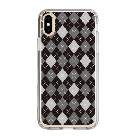 スリムプロテクションケース［ Argyle - Black ］