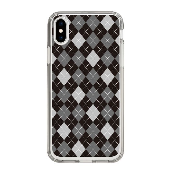 スリムプロテクションケース［ Argyle - Black ］