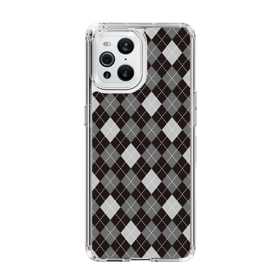 スリムプロテクションケース［ Argyle - Black ］