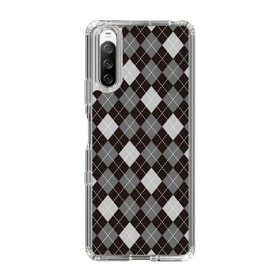 スリムプロテクションケース［ Argyle - Black ］