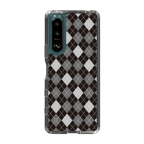 スリムプロテクションケース［ Argyle - Black ］