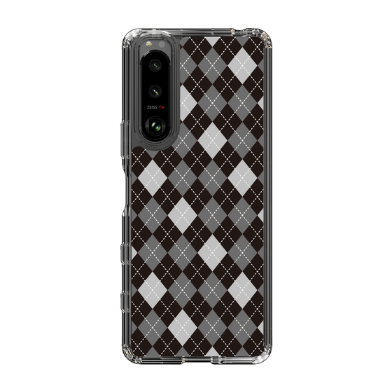 スリムプロテクションケース［ Argyle - Black ］