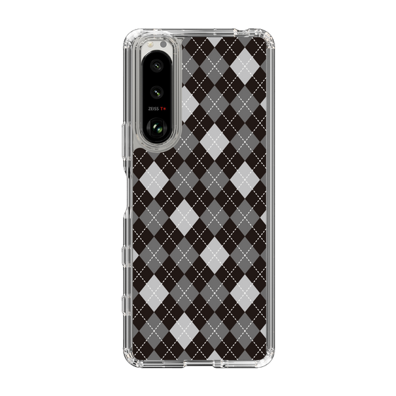 スリムプロテクションケース［ Argyle - Black ］
