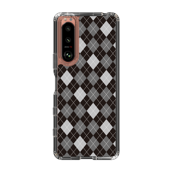 スリムプロテクションケース［ Argyle - Black ］