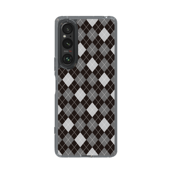 スリムプロテクションケース［ Argyle - Black ］