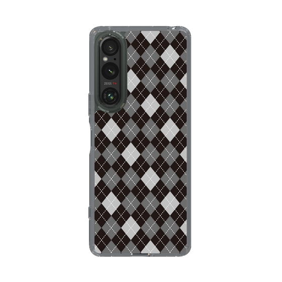 スリムプロテクションケース［ Argyle - Black ］