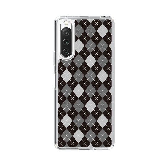 スリムプロテクションケース［ Argyle - Black ］