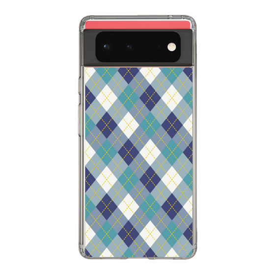 スリムプロテクションケース［ Argyle - Blue ］