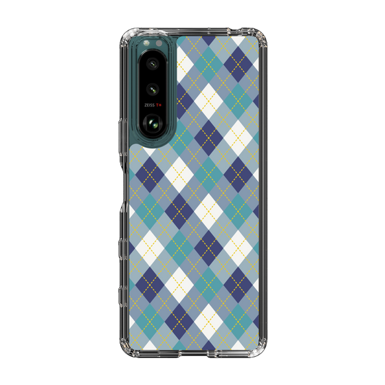 スリムプロテクションケース［ Argyle - Blue ］