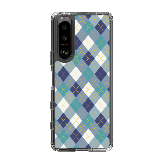 スリムプロテクションケース［ Argyle - Blue ］